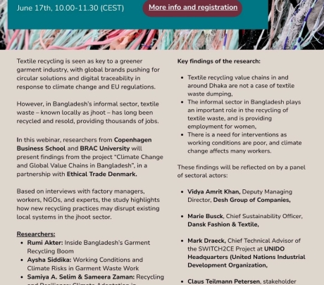 Rewriting the Narrative: Textile Recycling in Bangladesh and Beyond