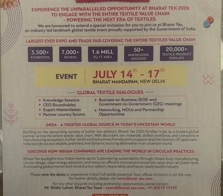 Bharat Tex 2026: Elevating India's Textile Legacy